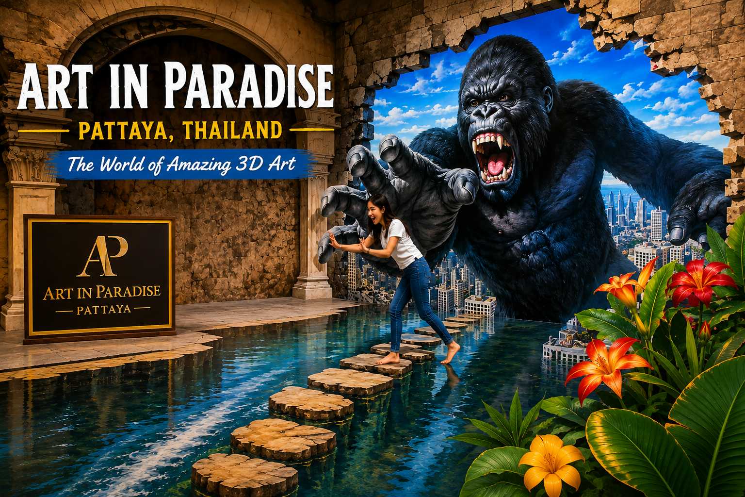 Art in Paradise Pattaya: Interactive 3D Photo Adventure